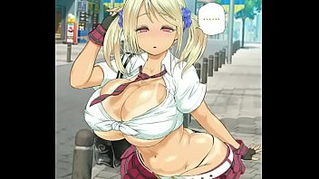 schoolgirl with her big breasts, manga 