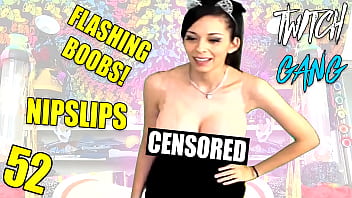 Twitch Streamer Flashing Her Boobs On Stream & Accidental Nip Slip/Boob Flash - Set 52