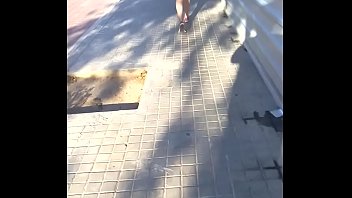 teen walking in the street