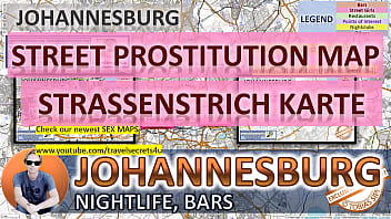 Johannesburg, South Africa, Sex Map, Street Prostitution Map, Massage Parlours, Brothels, Whores, Escort, Callgirls, Bordell, Freelancer, Streetworker, Prostitutes, Blowjob