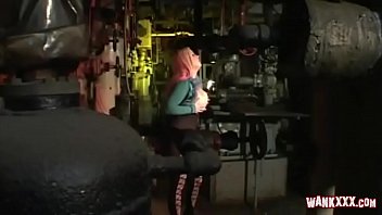 Big pussy gets pounded in warehouse