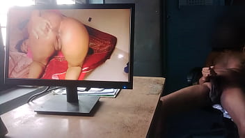 Vijay plays with his balls and cock while watching a fantastic porn - 3